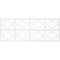 Ekena Millwork Set of Four Panels for 94 1/2"W x 36 1/4"H Lakewood Fretwork Wainscot Wall Paneling WPKP18X01X47LWD - alternate 4